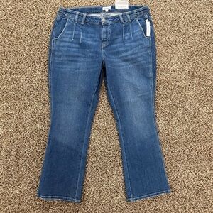 NWT Westbound Blue Denim Mid-rise Boot Cut The Trouser Jeans 16W S Tummy Panels‎